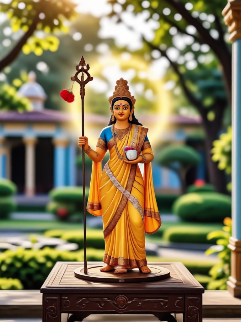 Generación IA de Radha Rani estilo festival