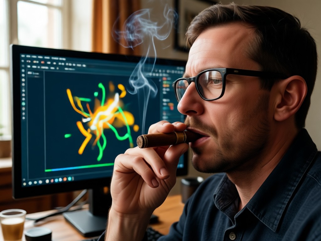 Convertir foto en vídeo AI de fumar
