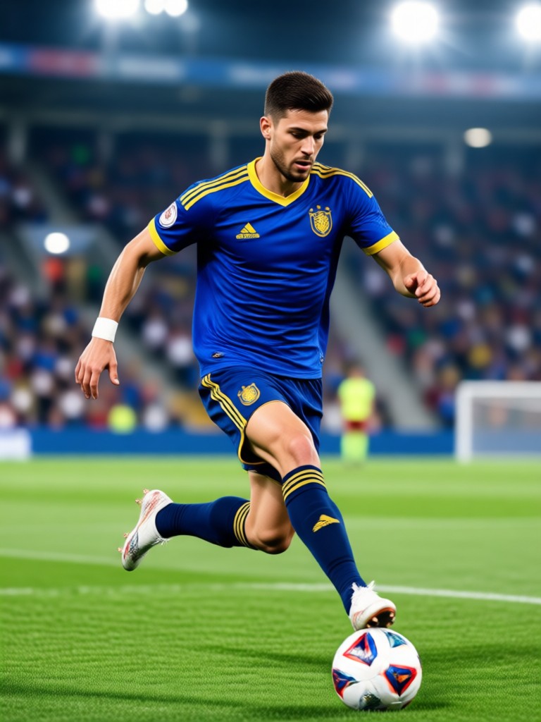 KI-generierter Fußballstar-Avatar