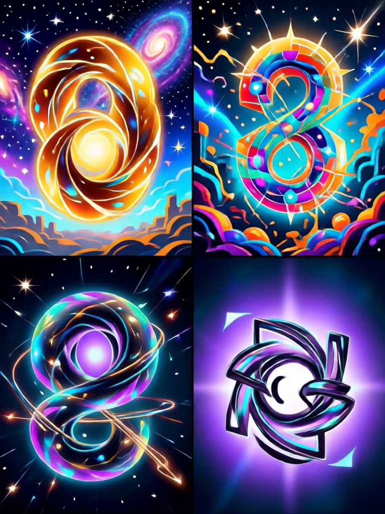 AI-generated 2x2 grid collage example