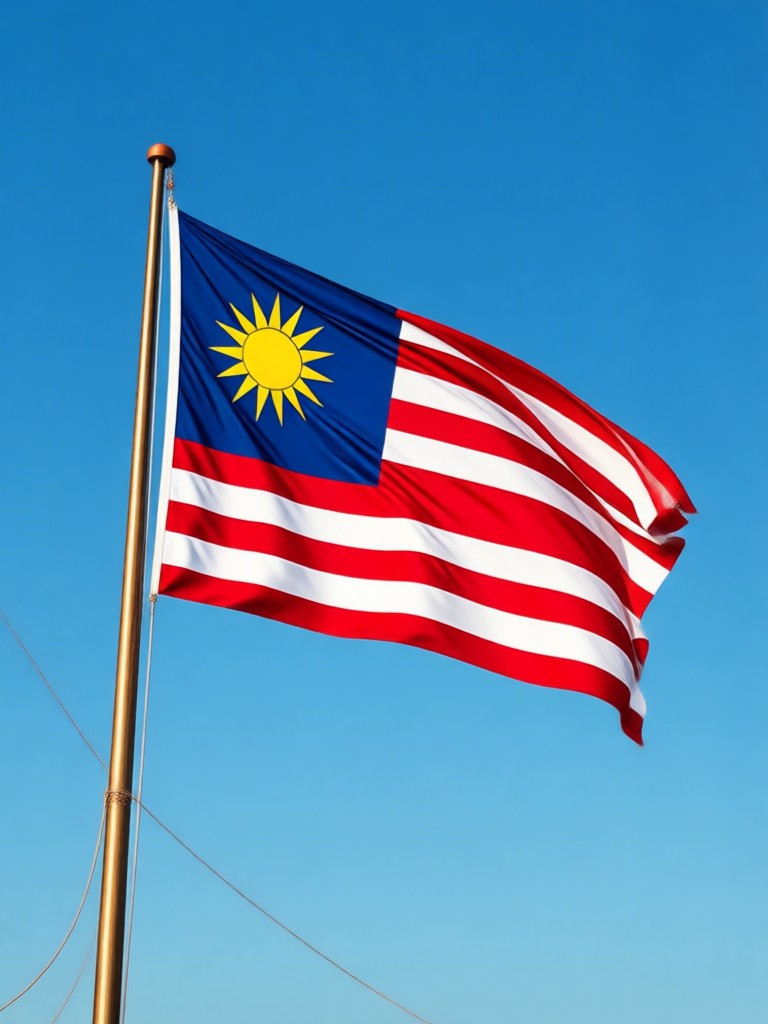 Vintage-Stil Malaysia-Tag-Poster KI-Generierung