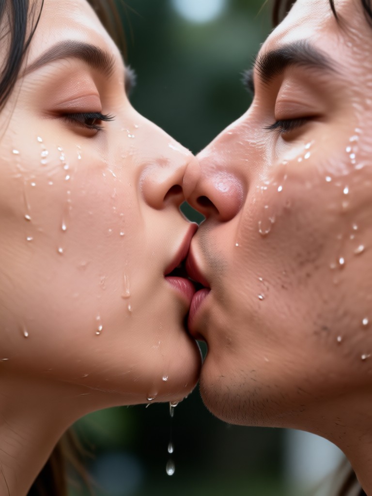 모바일 앱 사실적인 키스 영상 생성기 인터페이스