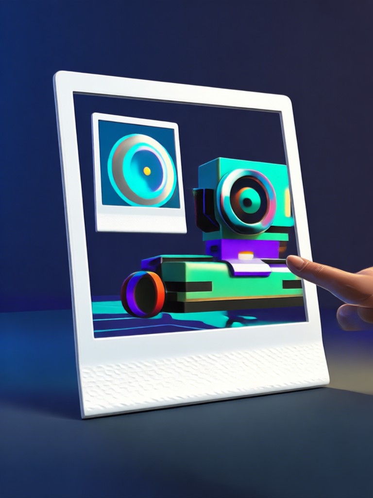 Creación de video Polaroid 3D en app móvil