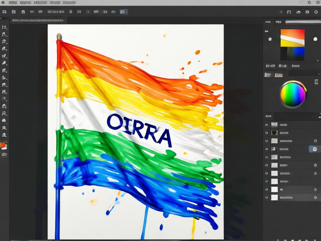 Tiranga photo with Ashoka Chakra overlay