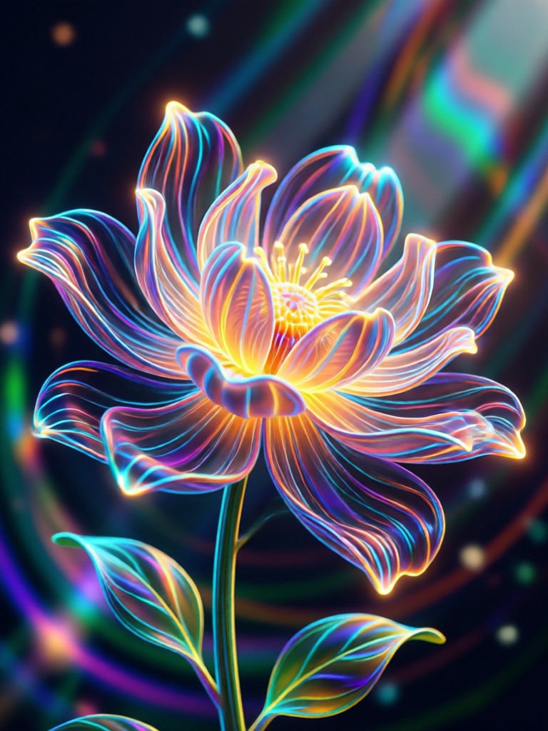 City lights at night with AI Bloom soft glow
