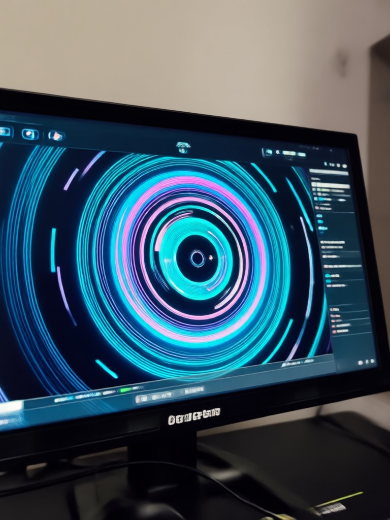 Минималистское абстрактное движущееся искусство, AI-видео