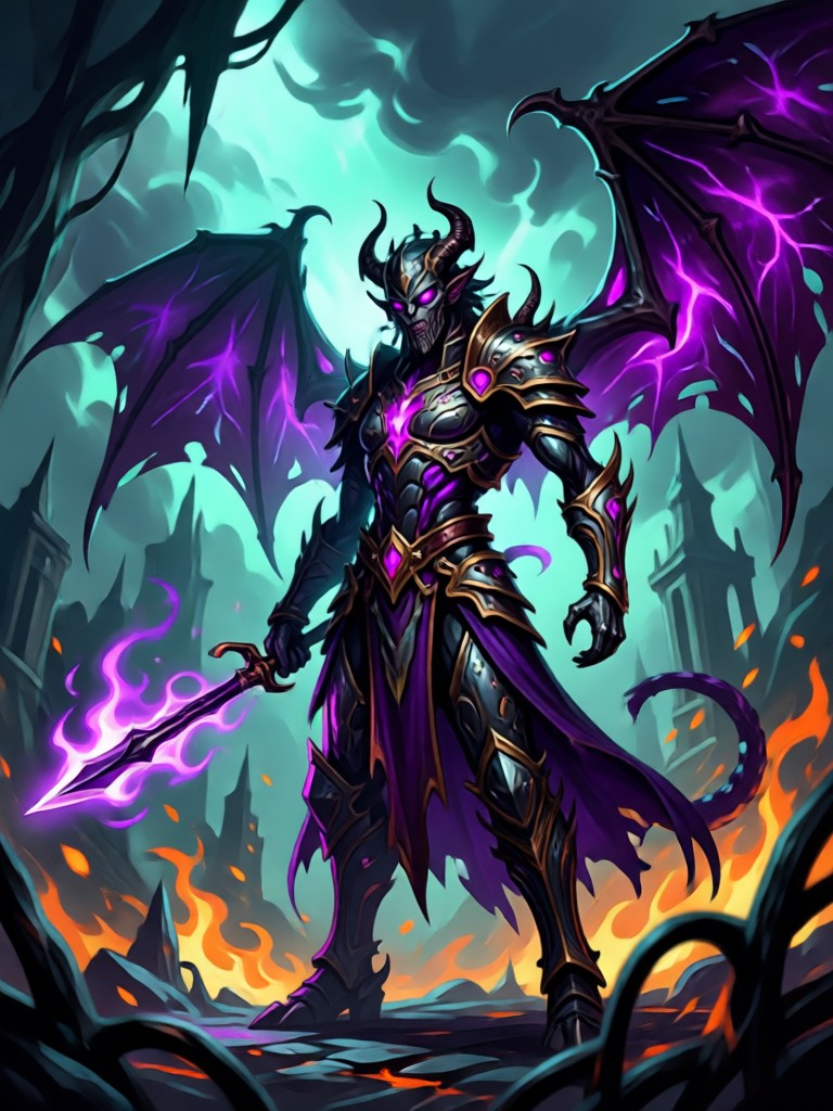 Dark fantasy AI character portrait of a shadow assassin