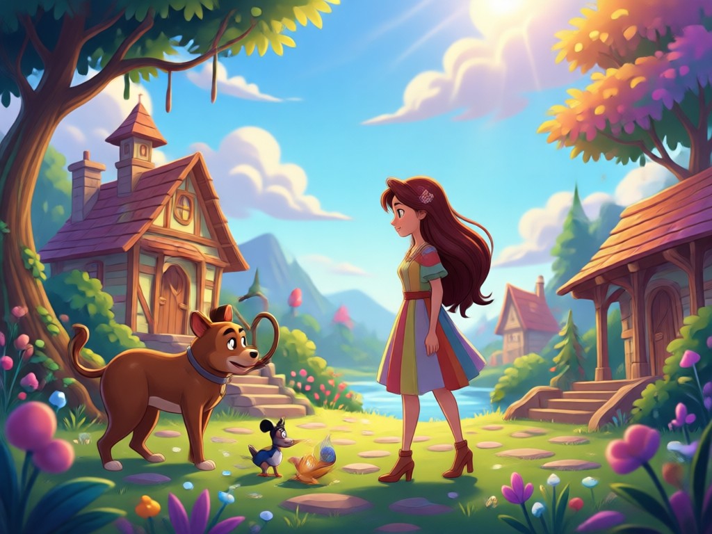 User holding phone with AI Disney poster