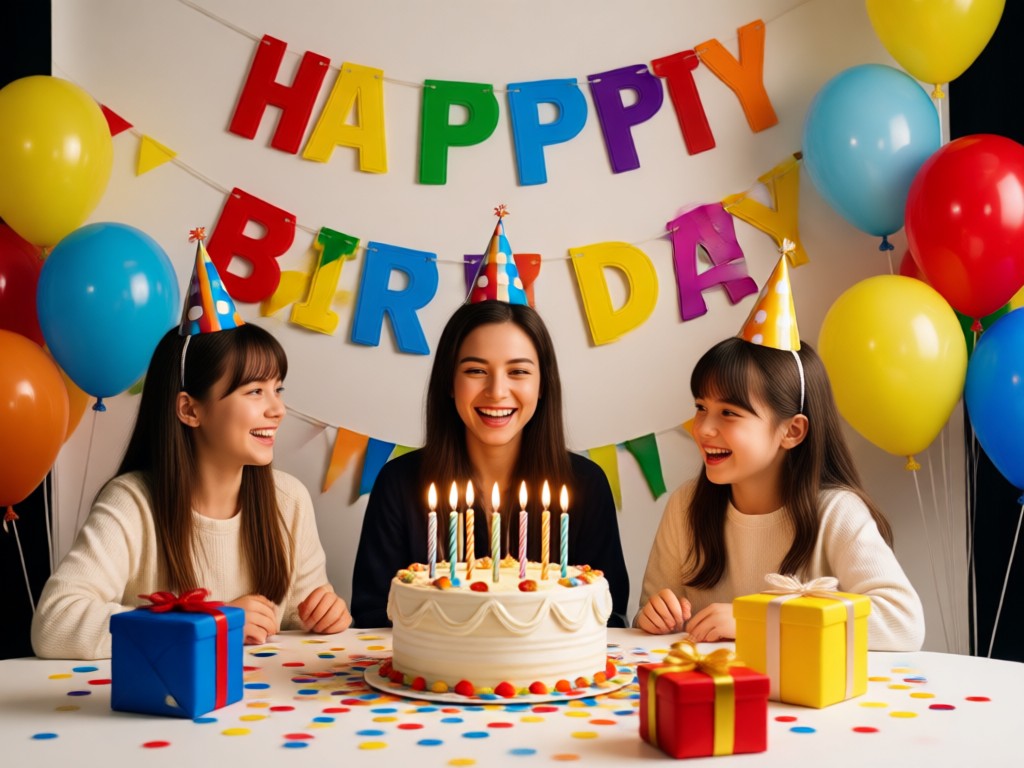 Person using AI birthday generator app on phone