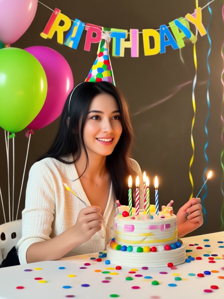 Cartoon style birthday avatar created with free AI tool