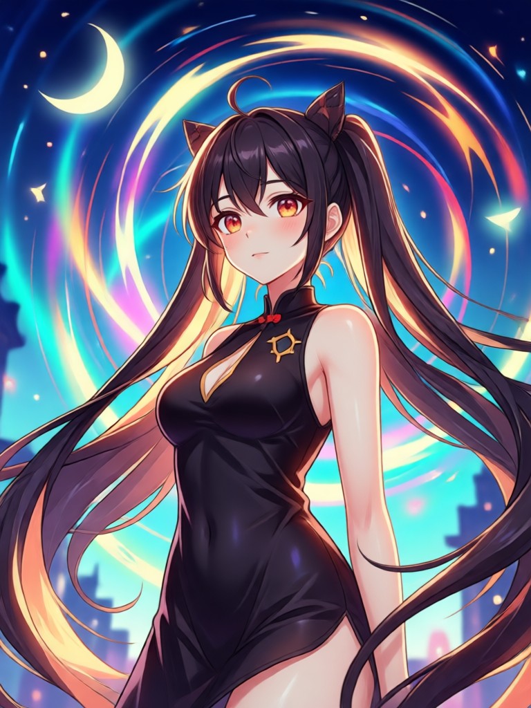 Foto de mascota generada en estilo de arte anime chibi