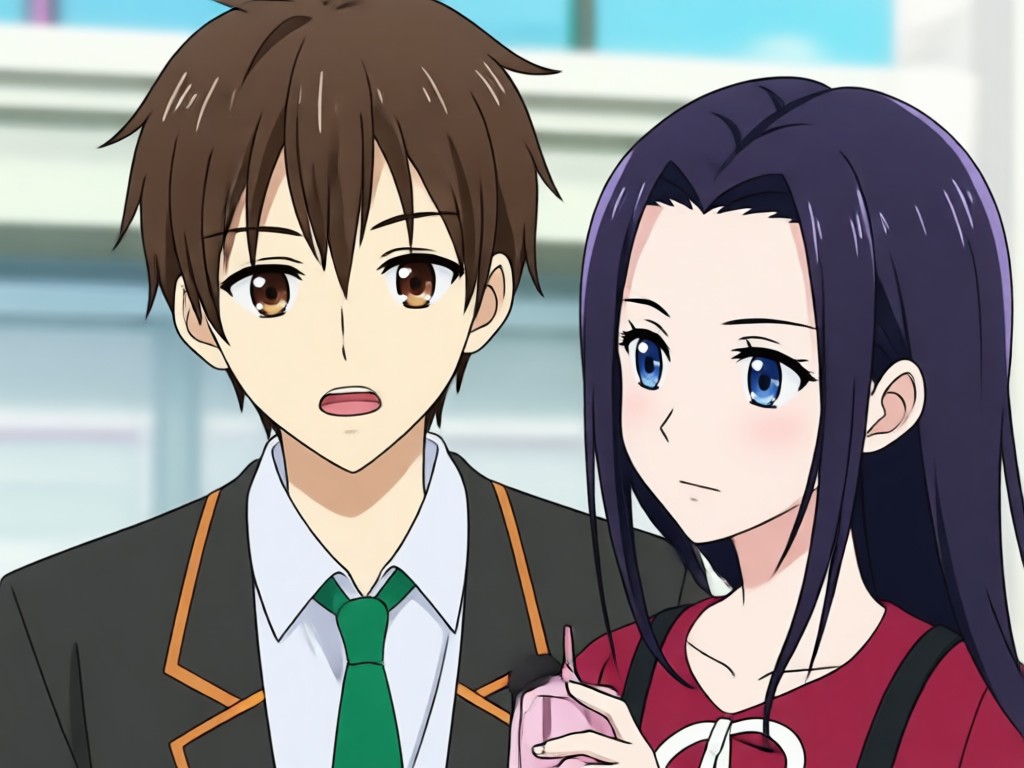 アニメーション化されたカップル動画テンプレート例