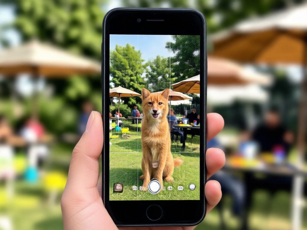Person using phone to create AI Mini Me avatar