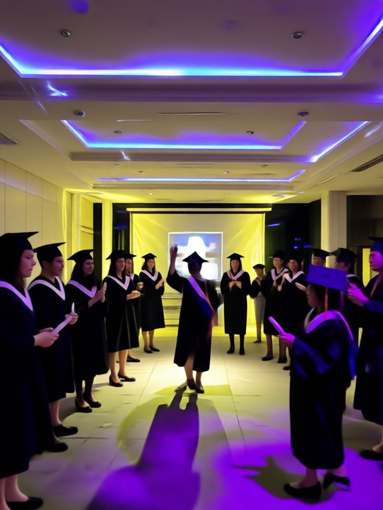 Cinematic fireworks graduation video template