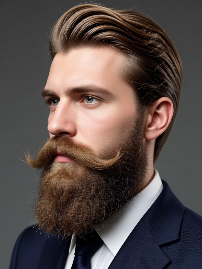 AI adds a beard to photo seamlessly