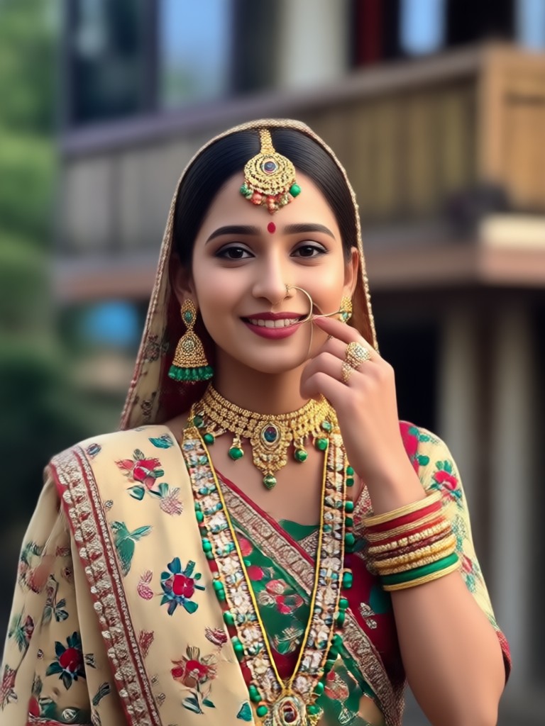 Animated video of Indian girl in contemporary fusion wear