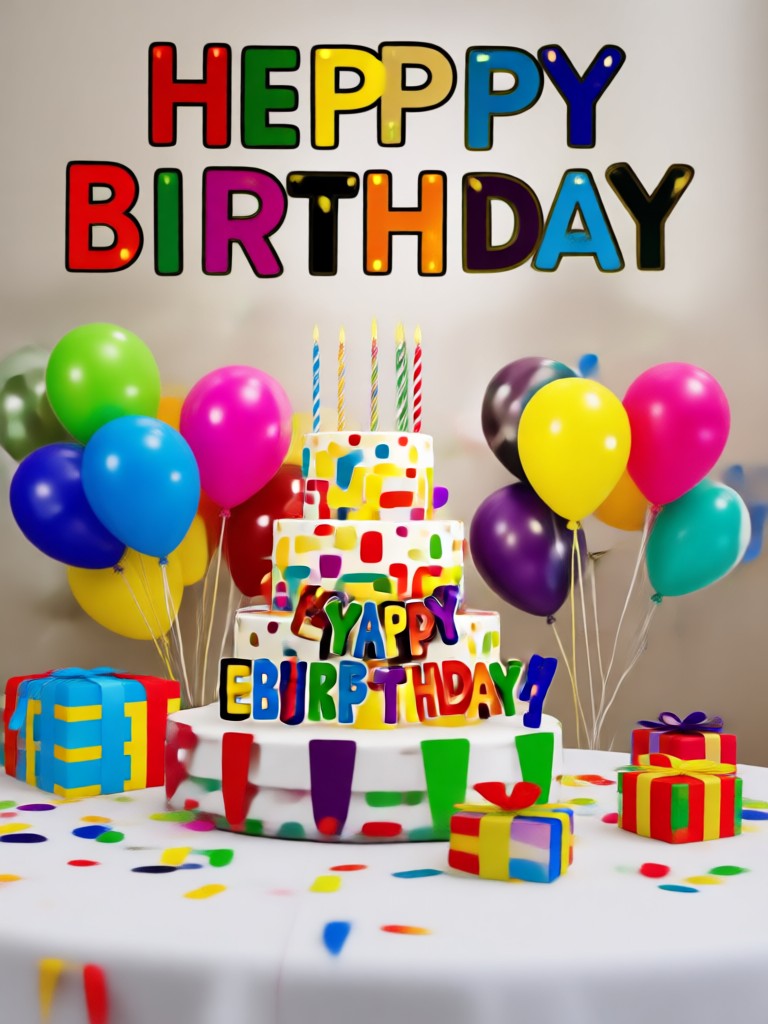 Kids birthday party animation video