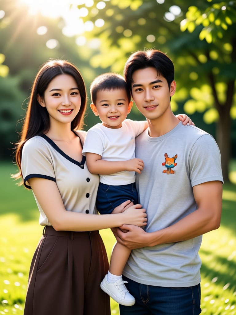 Aplikasi seluler membuat foto keluarga AI