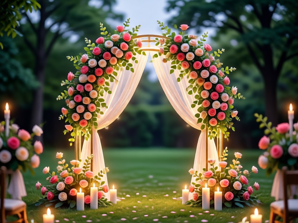 Close up of customizable wedding table settings and floral details