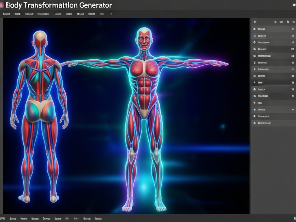 Realistic AI body transformation technology