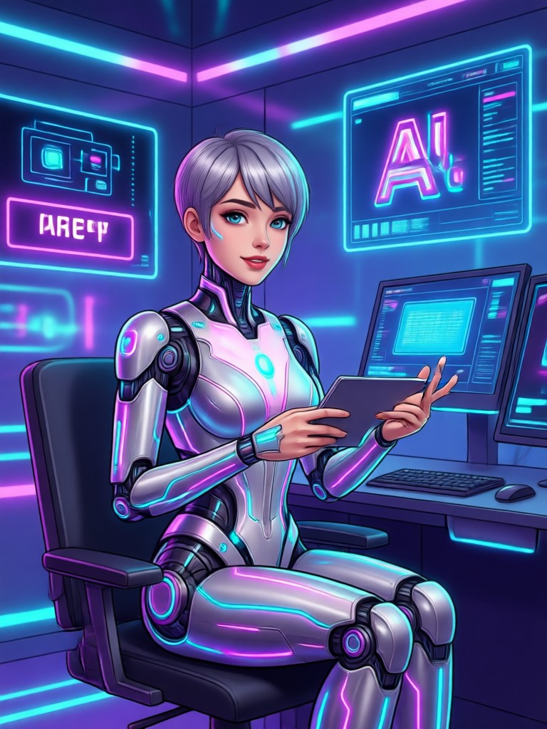 Fantasy themed AI character