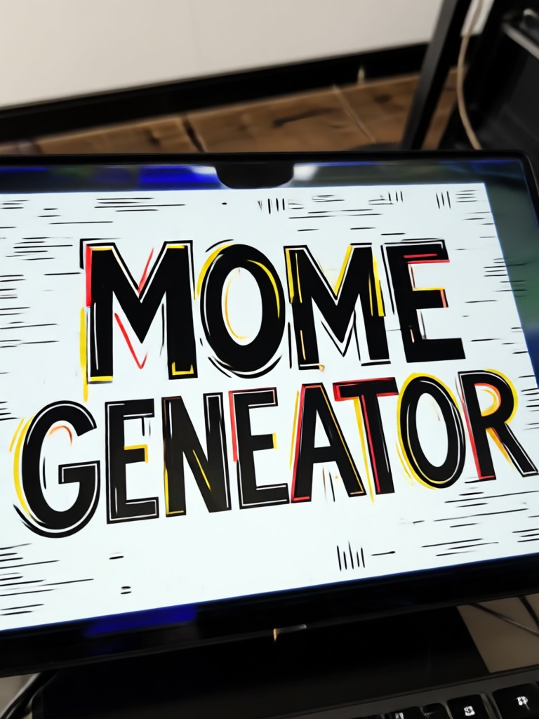 Smartphone showing the makmak app creating a meme with custom font