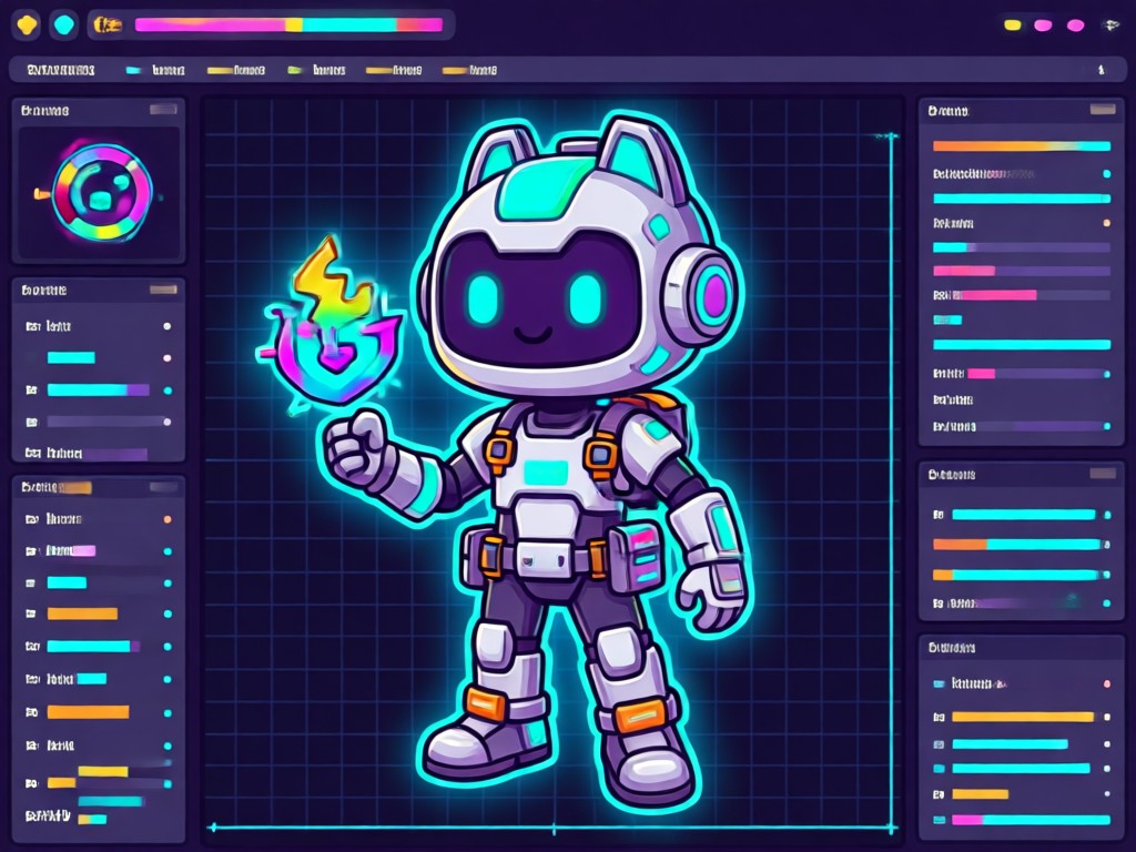 Avatar mascote 3D animado por IA acenando