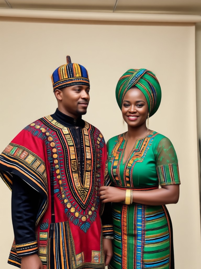 Traditional wedding ceremony scene generated by AI