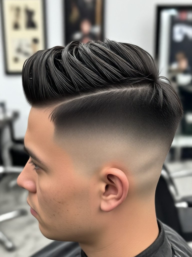 Drop Fade Haarschnitt AI Anprobe