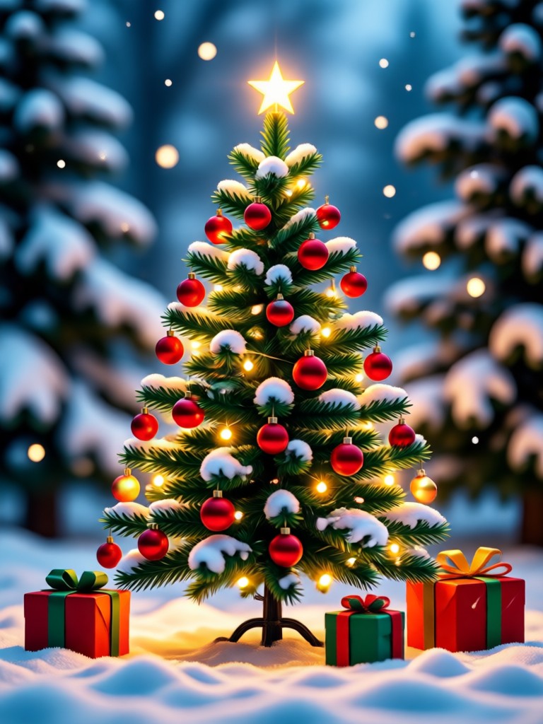 Child photo enhanced with AI North Pole backdrop