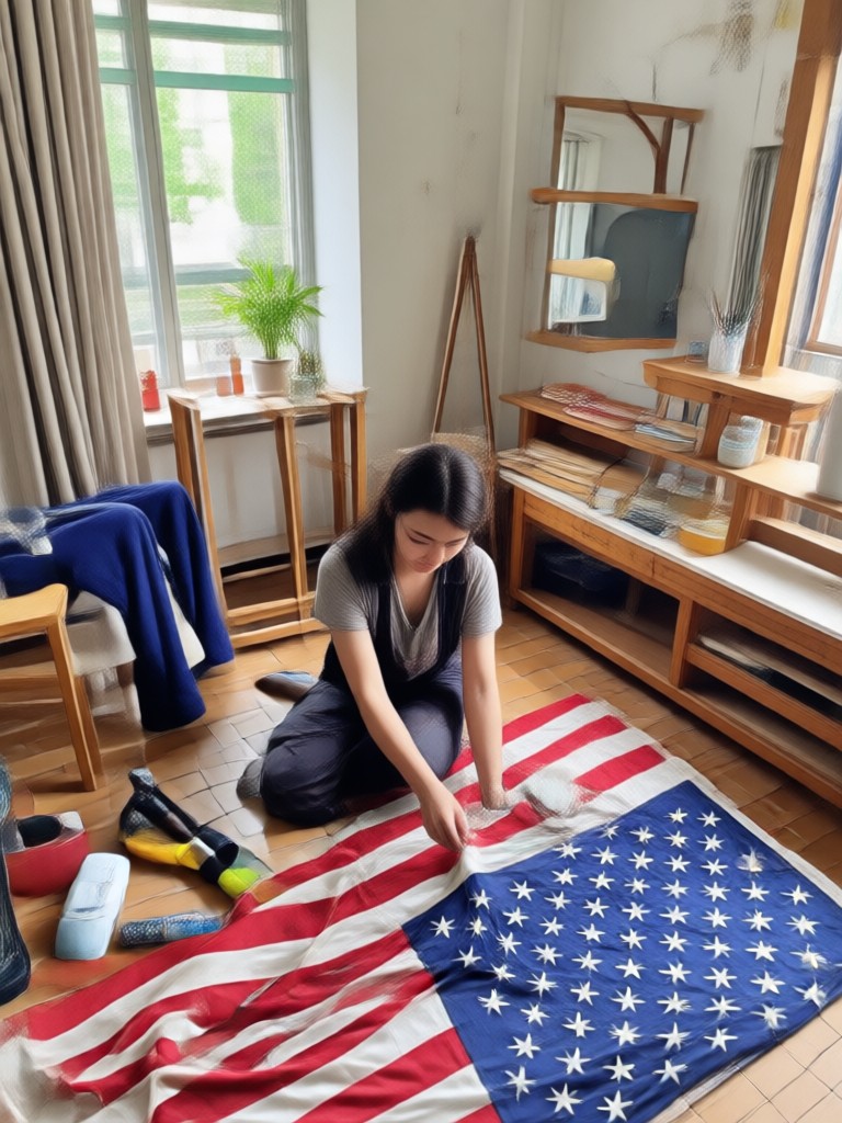 Historical style flag maker output