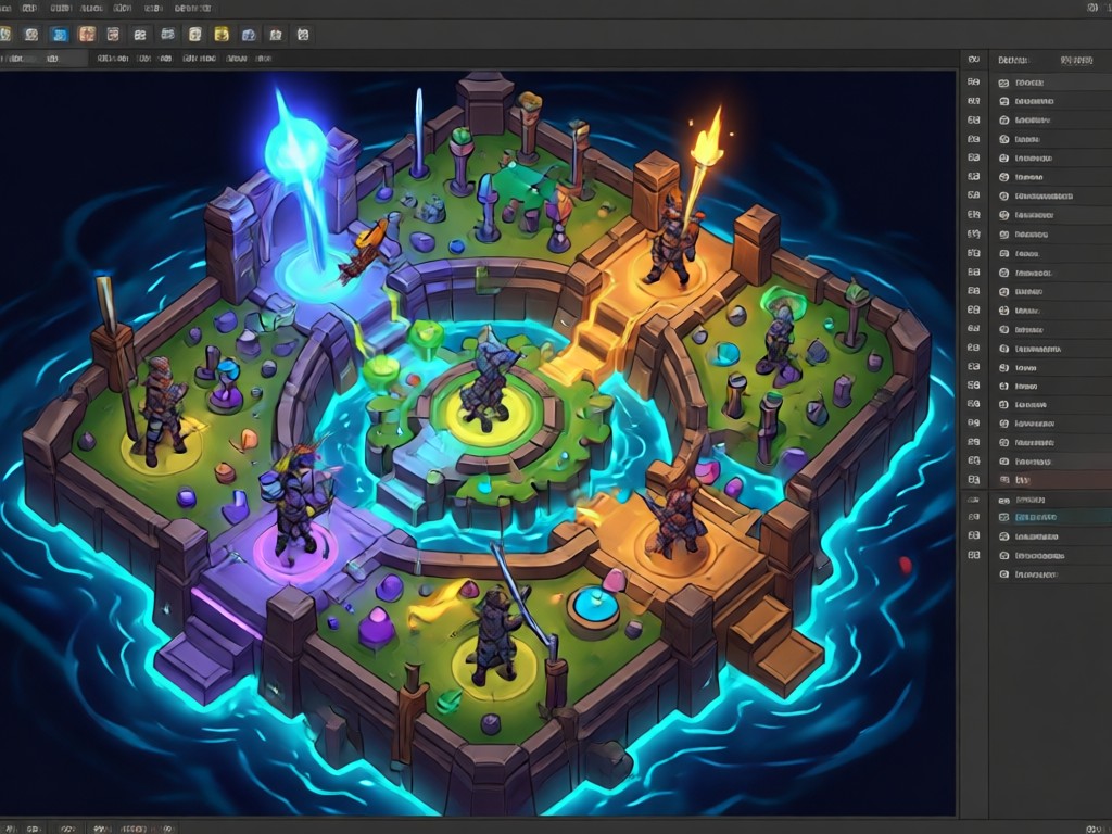 AI text to battle map generation interface