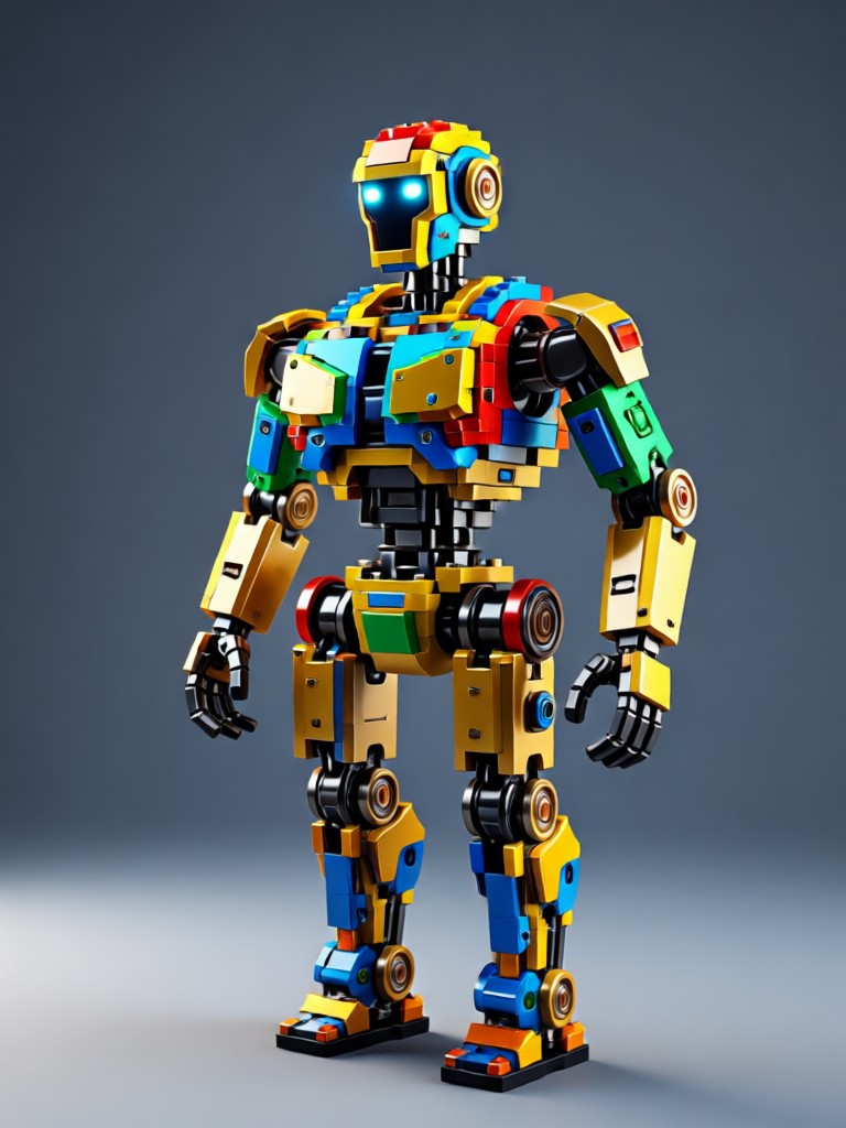 Desain robot sci-fi Lego