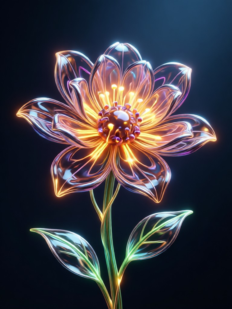 AI flower generator app interface on mobile