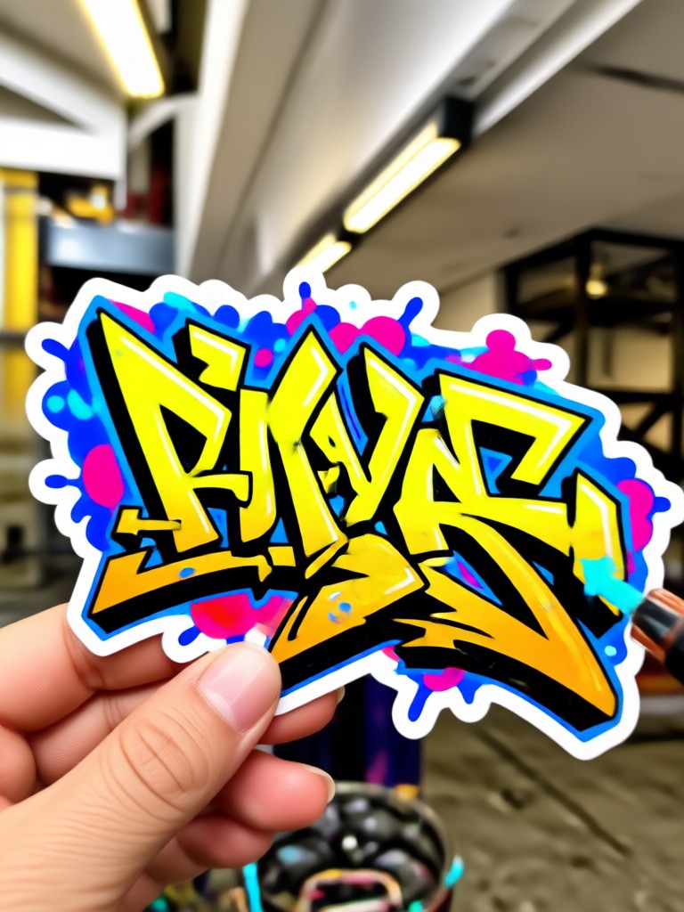 Wildstyle Graffiti Sticker Design