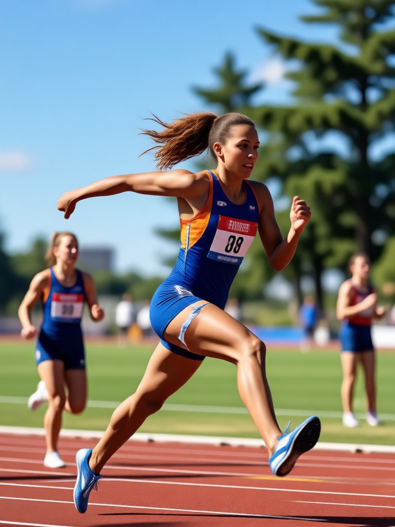 AI athletic pose with medal