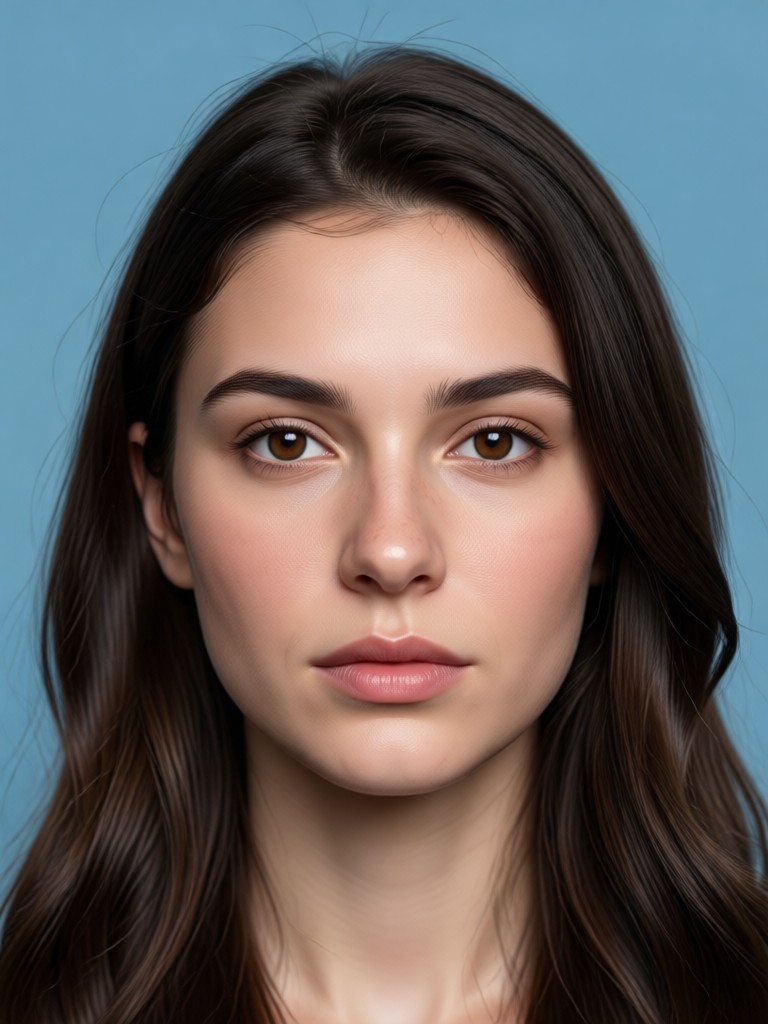 Before and after AI headshot for a female executive