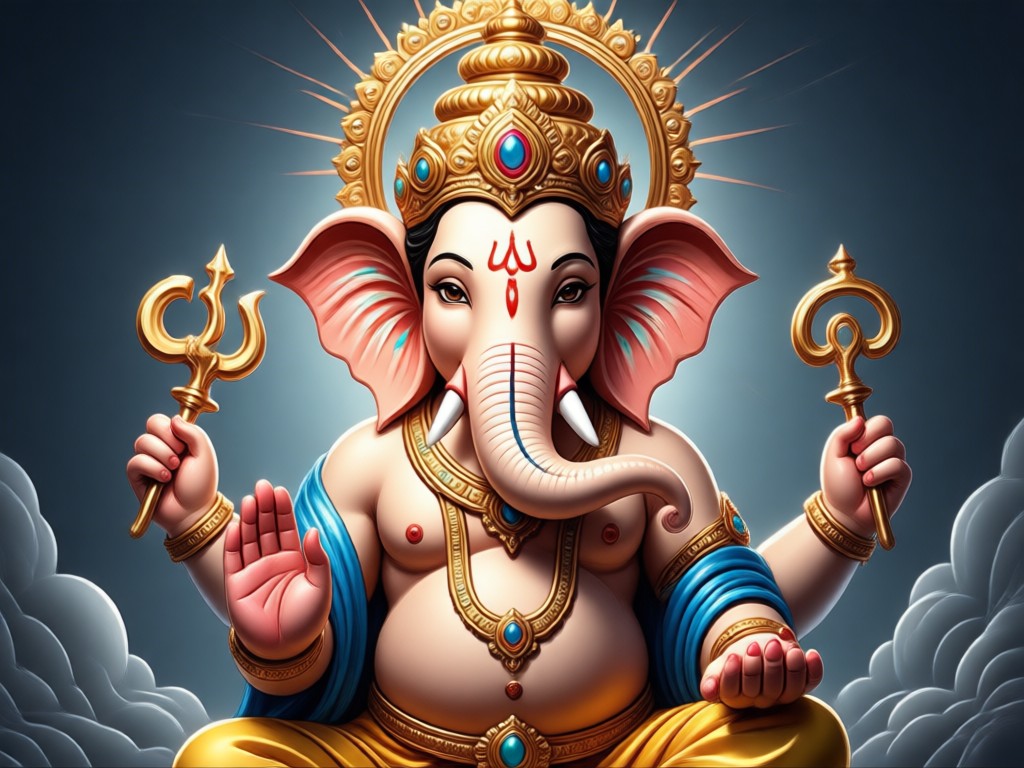 Membuat foto dengan ganesh ji ai menggunakan AI