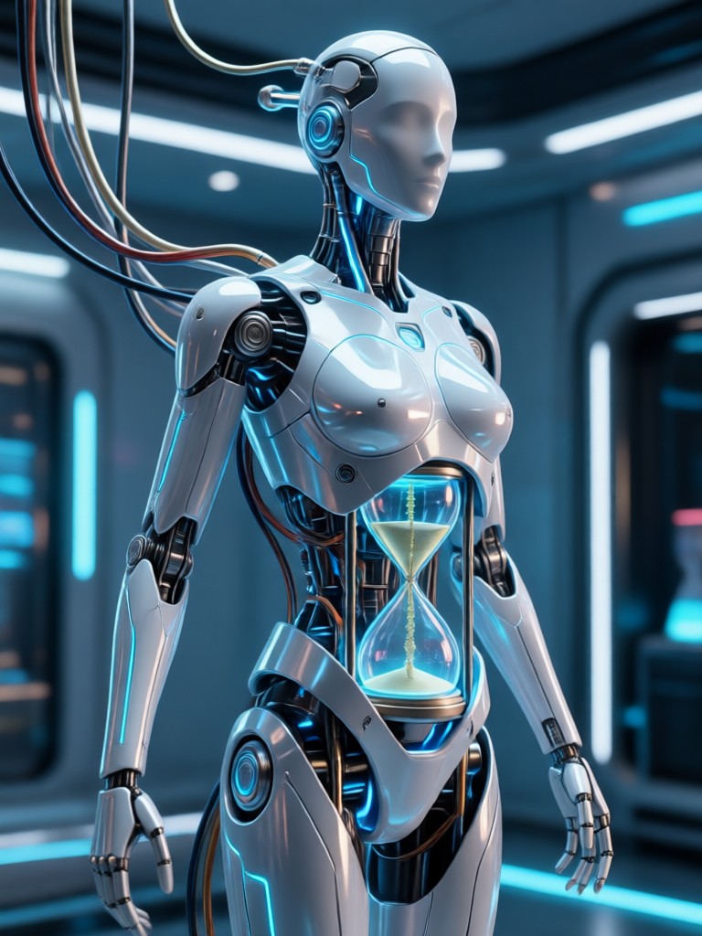 Side profile showing AI enhanced waist definition