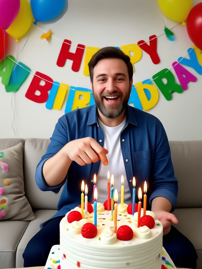 Cinematic birthday tribute video for dad
