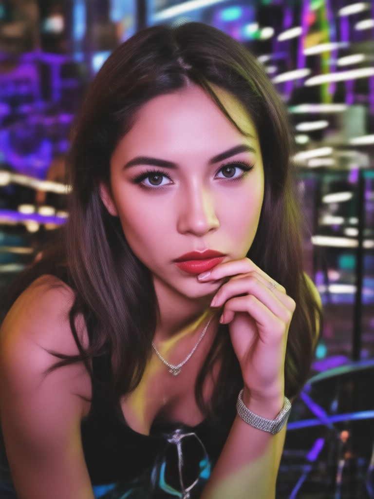 Soft glam club makeup look