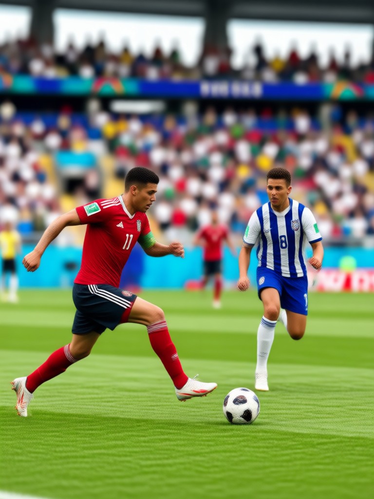 AI created Uruguay fan photo with sun emblem