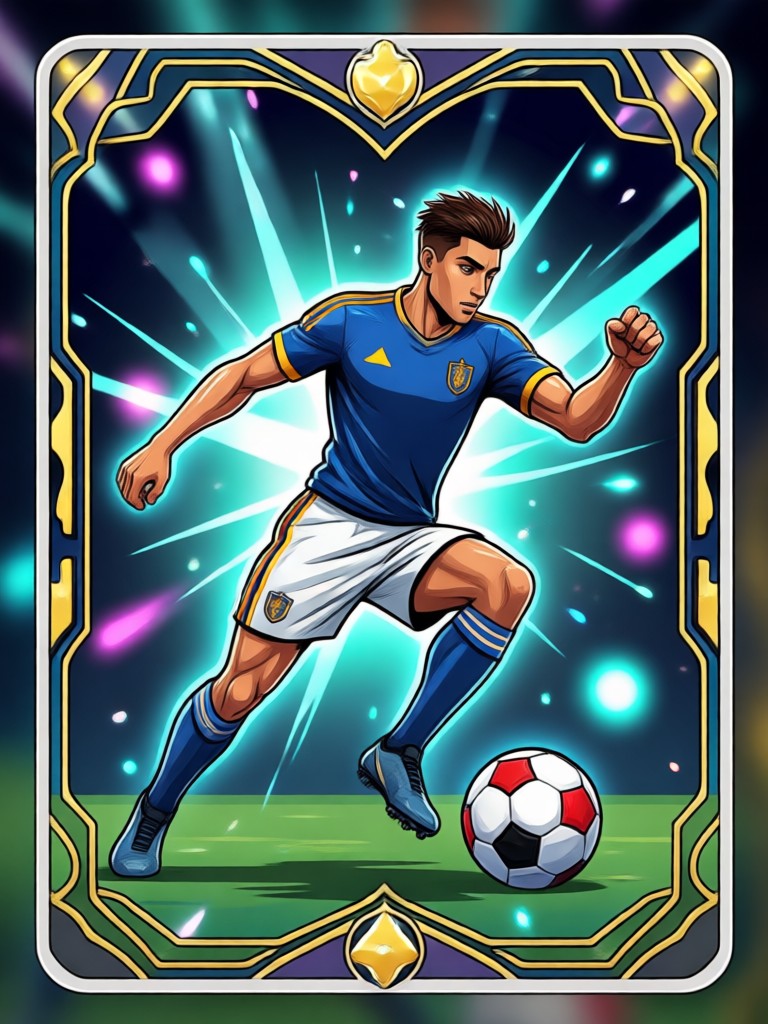 Tarjeta con IA al estilo FIFA Ultimate Team
