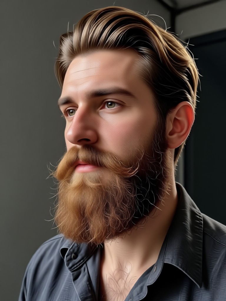Adding a beard to photo for a costume look