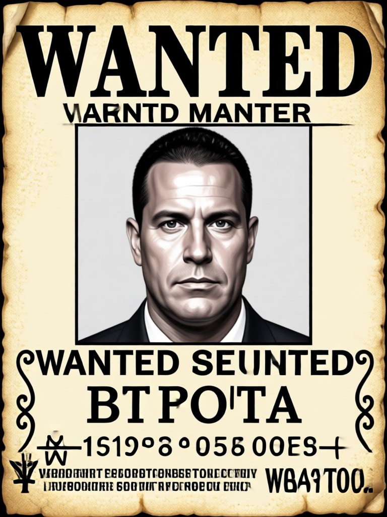 Gangster Movie Poster Inspired Wanted Template
