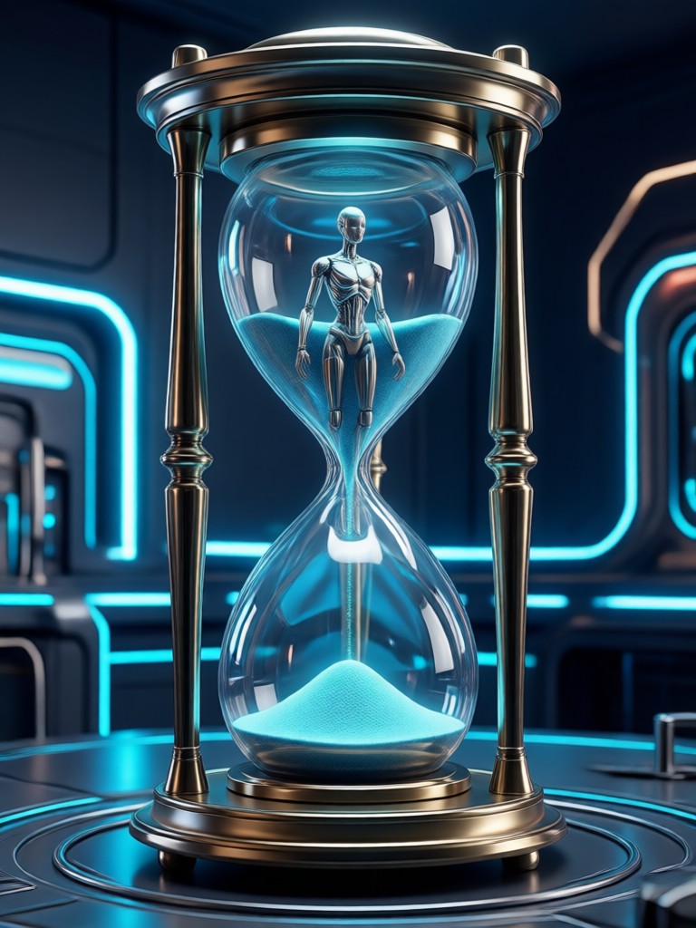 AI hourglass body for social media profile picture