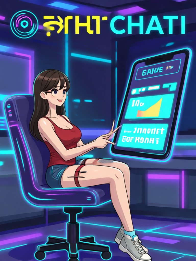 App preview showing AI chat interface