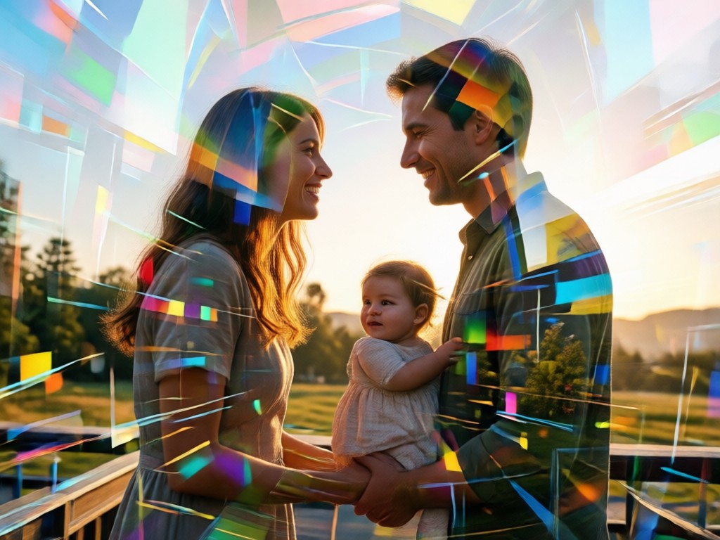 Dual photo blending interface