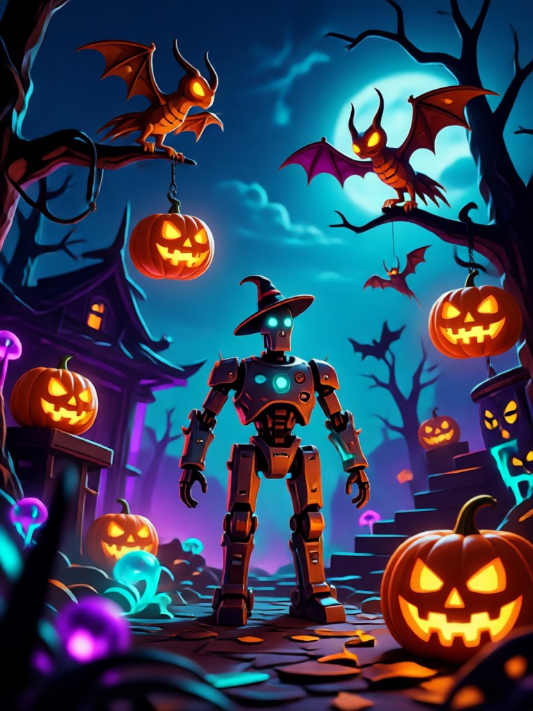 Handy zeigt KI-Halloween-Generator, der einen Zombie erstellt
