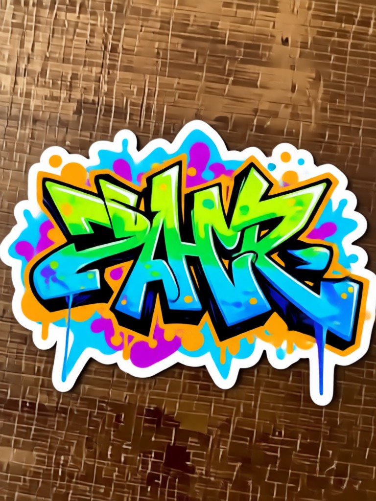 Anime Inspired Urban Art Sticker